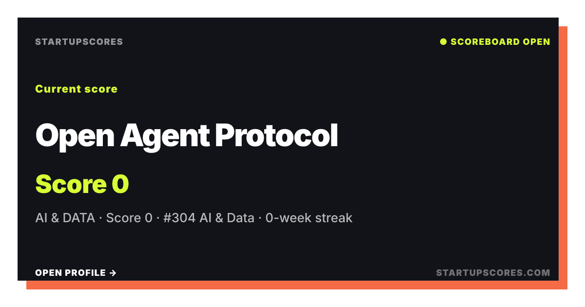 Open Agent Protocol verified share card
