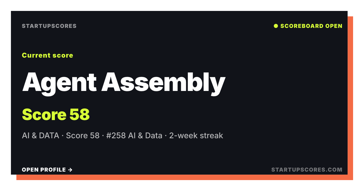 Agent Assembly verified share card