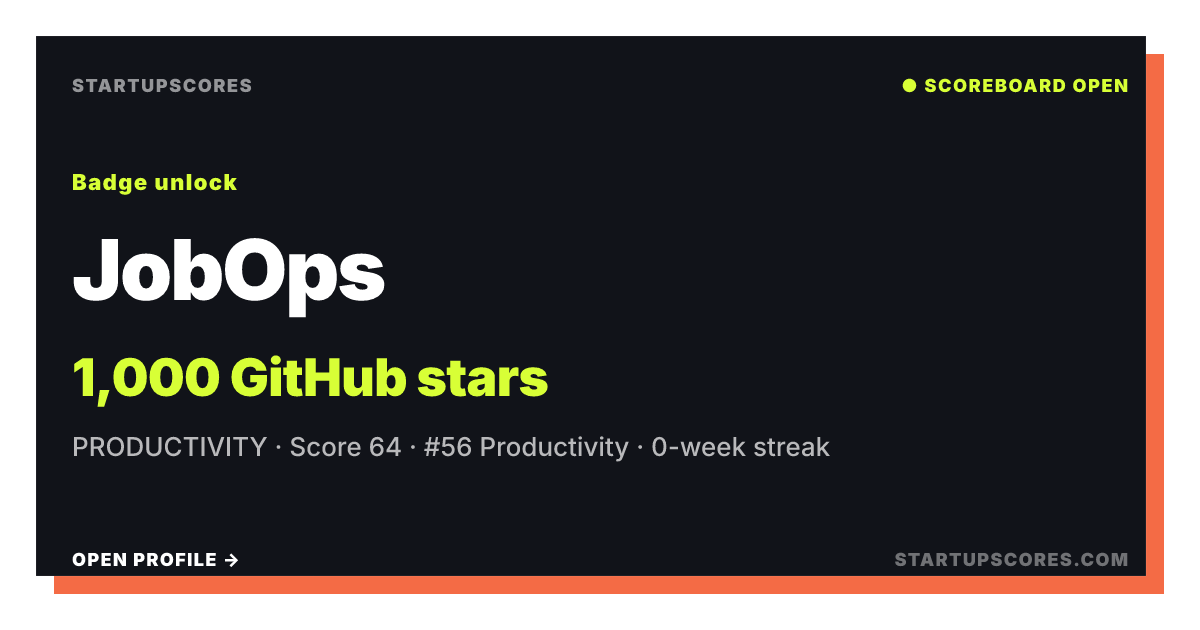 JobOps verified share card